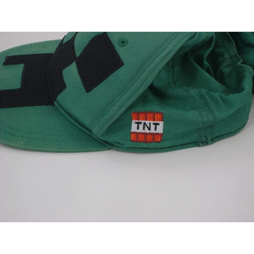 Jinx Minecraft Creeper Snapback Hat‎ Lot of 2 Green Jinx TNT Boys Adjustable